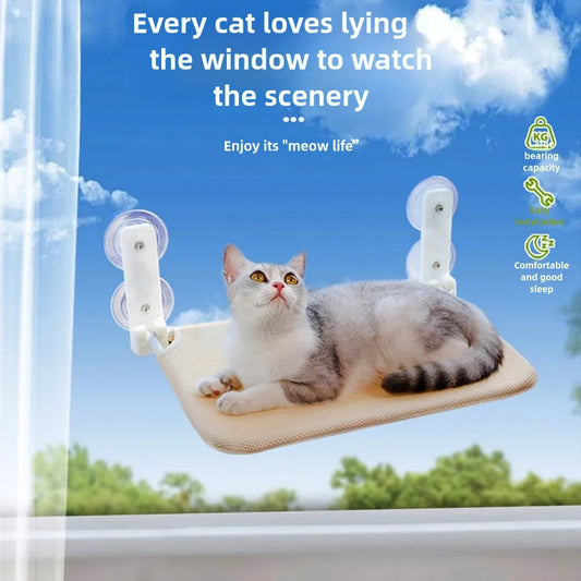 SunnyView Plush Window Cat Hammock